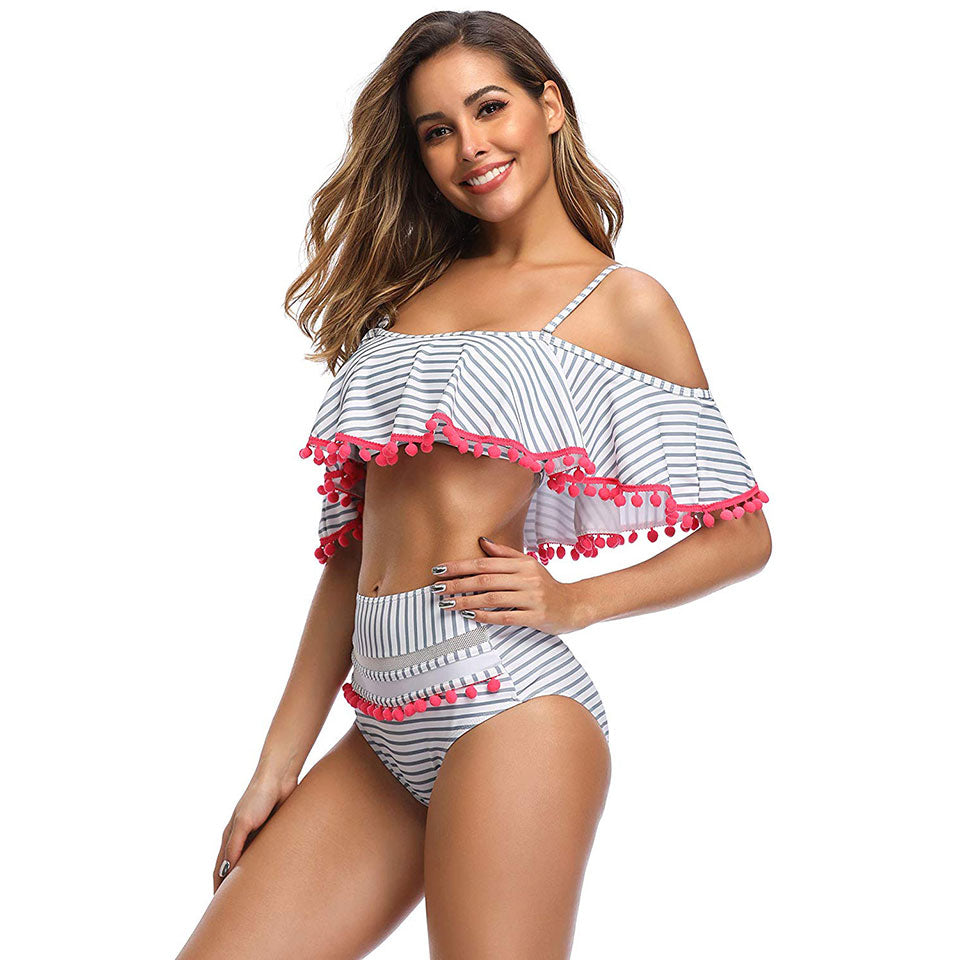 Women Plus Size High Waist Swimsuit