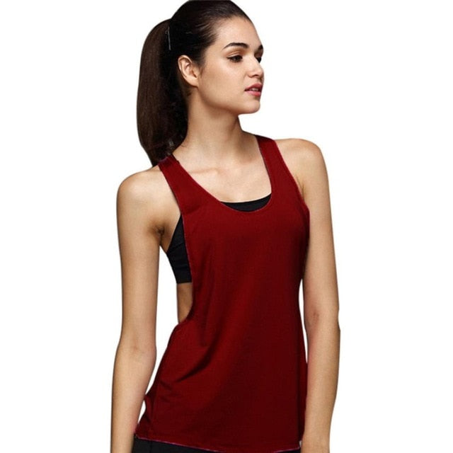 Women Loose Shirts Fitness Sleeveless Tank Tops