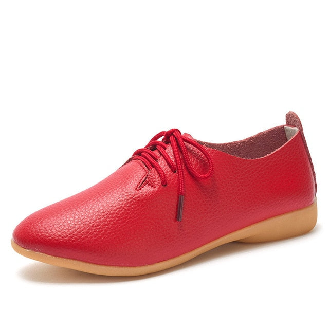 Women's Soft Genuine Leather Flats Moccasins Shoes