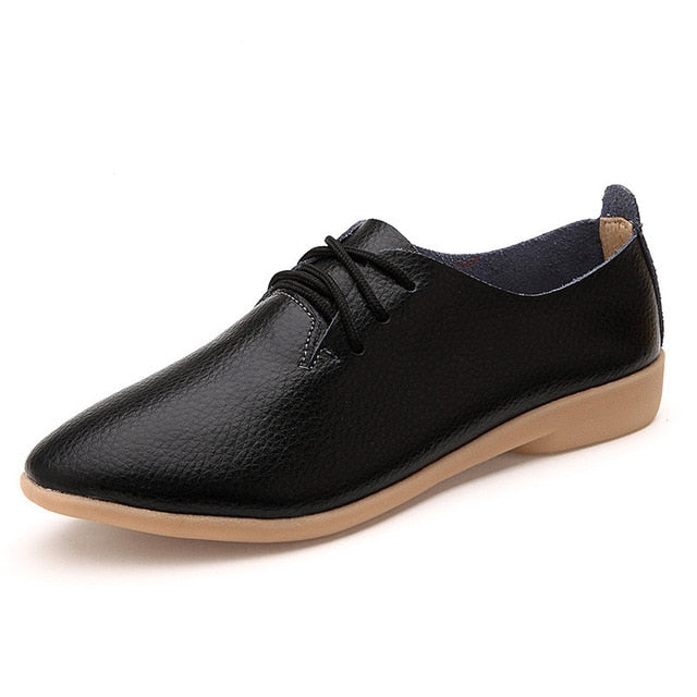 Women's Soft Genuine Leather Flats Moccasins Shoes