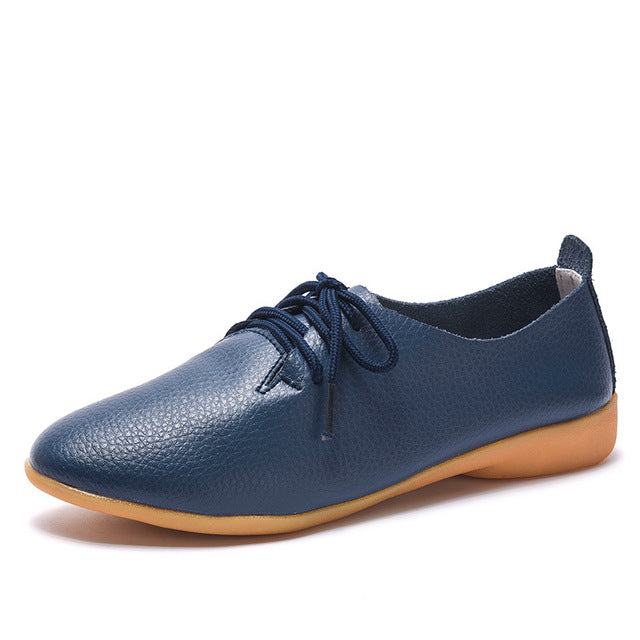 Women's Soft Genuine Leather Flats Moccasins Shoes