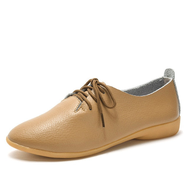 Women's Soft Genuine Leather Flats Moccasins Shoes