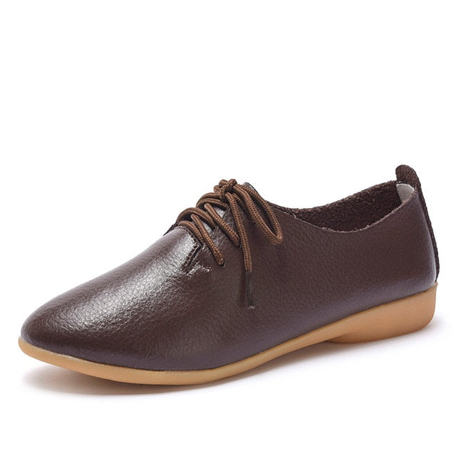 Women's Soft Genuine Leather Flats Moccasins Shoes