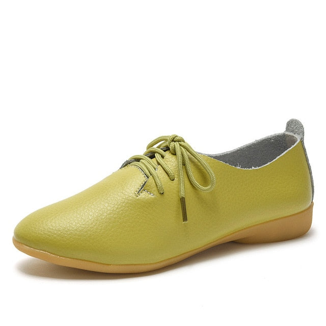 Women's Soft Genuine Leather Flats Moccasins Shoes