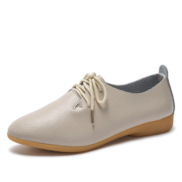 Women's Soft Genuine Leather Flats Moccasins Shoes