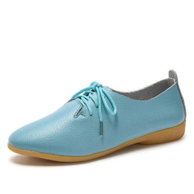 Women's Soft Genuine Leather Flats Moccasins Shoes