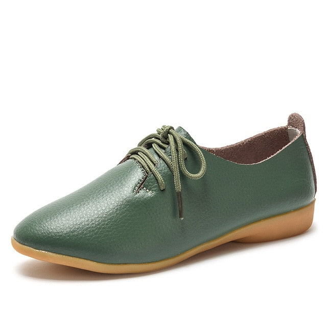 Women's Soft Genuine Leather Flats Moccasins Shoes