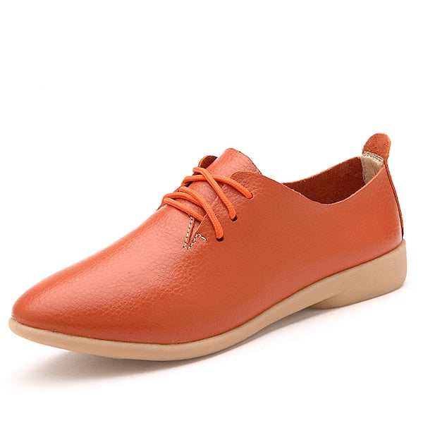 Women's Soft Genuine Leather Flats Moccasins Shoes