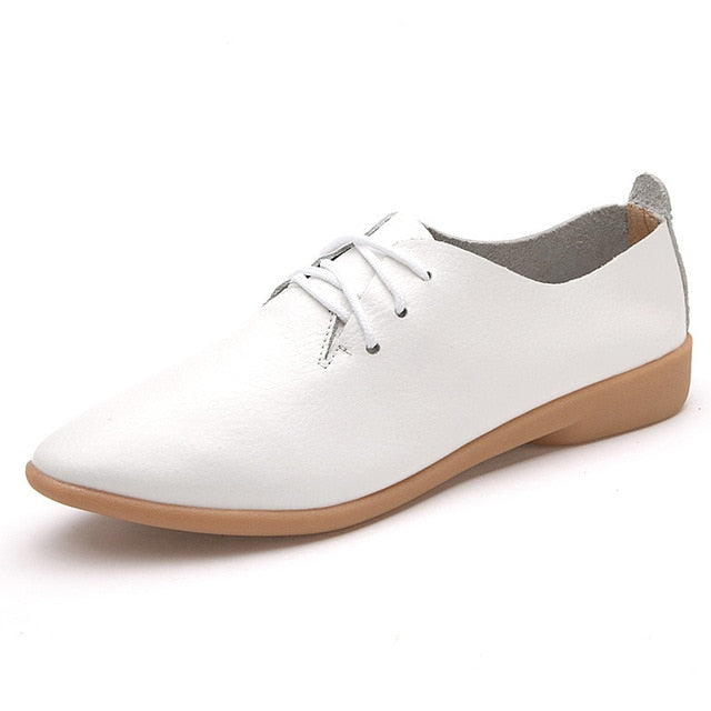 Women's Soft Genuine Leather Flats Moccasins Shoes