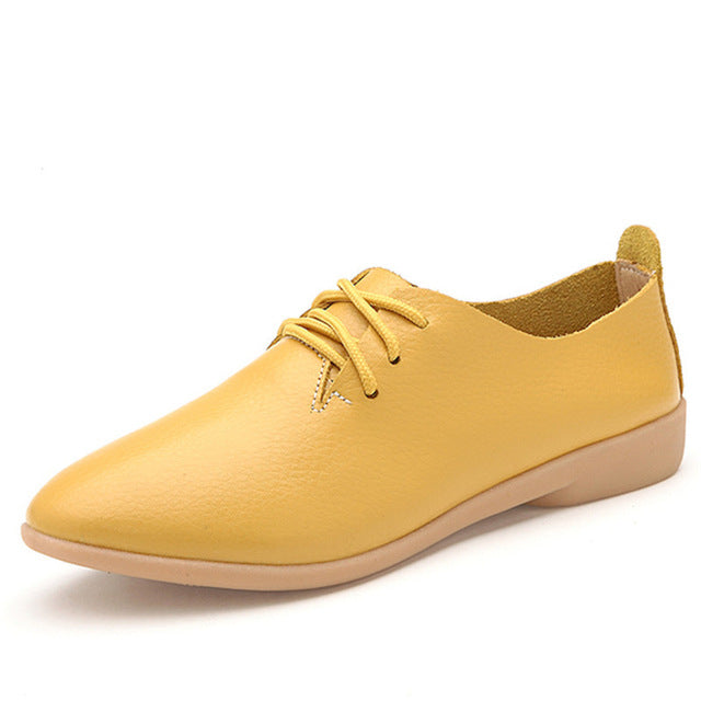 Women's Soft Genuine Leather Flats Moccasins Shoes